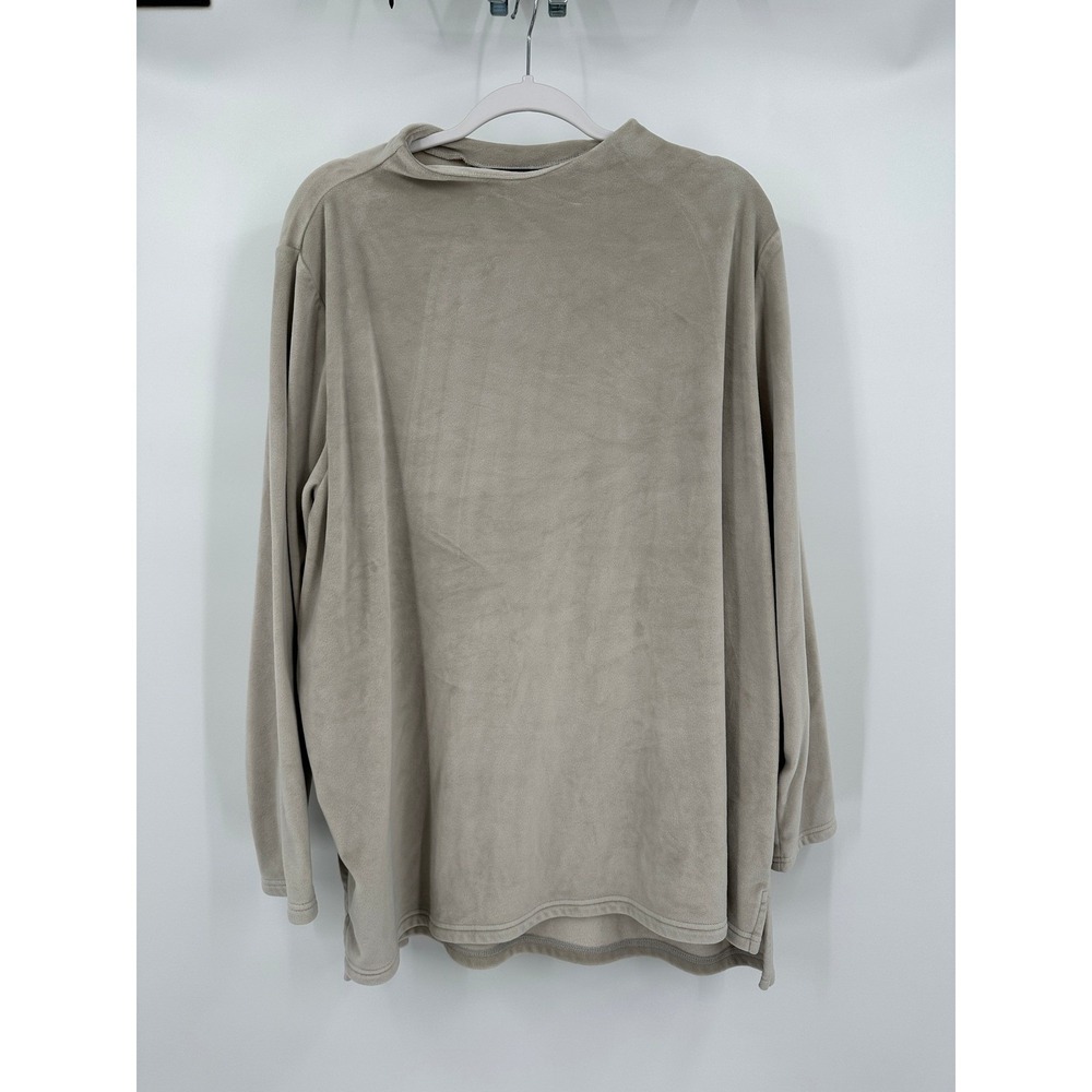 Lands End‎ Womens Minimalist Pullover Top Sz 3X Plush Capsule Athleisure Comfort